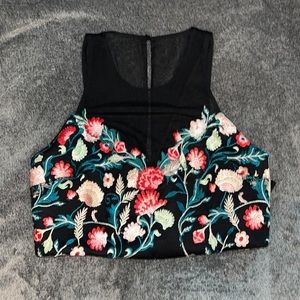 My Michelle Floral crop top size 15 (Juniors)